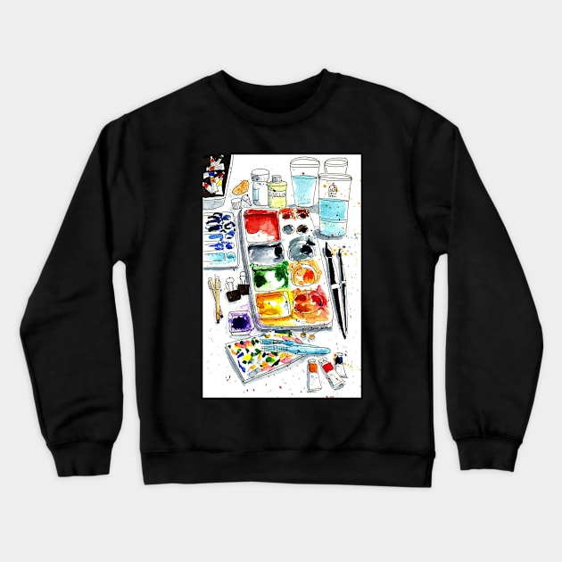 It's Messy, But It Works! Crewneck Sweatshirt by MMcBuck